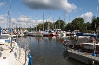 Bootswerft in Hamburg Finkenwerder