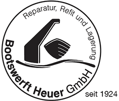 Logo der Bootswerft Heuer in Finkenwerder