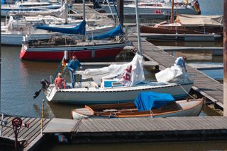Bootswerft in Hamburg Finkenwerder