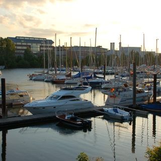 Bootswerft in Hamburg Finkenwerder